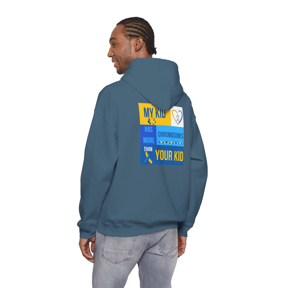 Down Syndrome Awareness Hoodie — "My Kid Has More Chromosomes Than Your Kid"