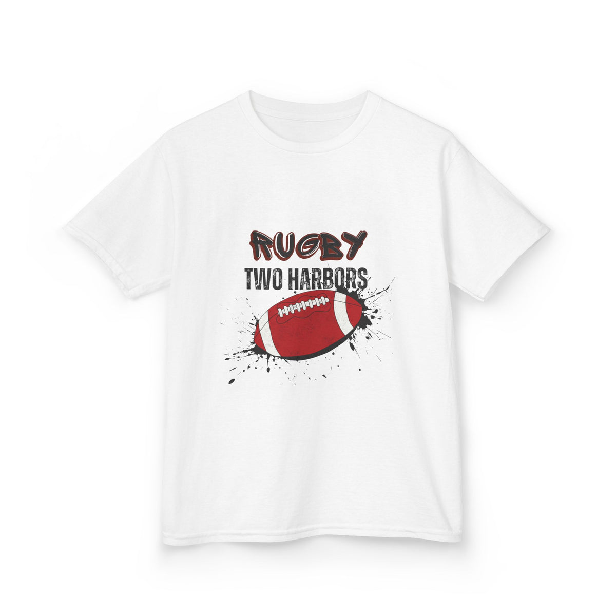 Kids Rugby Two Harbors T‑Shirt — Youth Football Graphic Tee