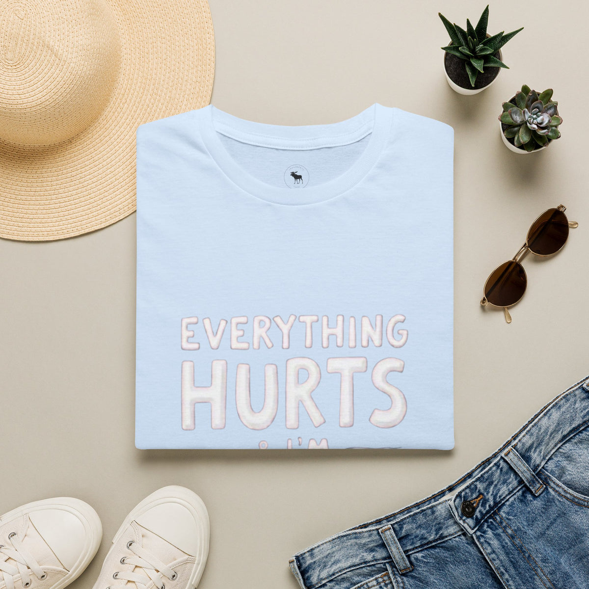 T-Shirt — “Everything Hurts & I’m Tired” Funny Comfort Graphic Tee