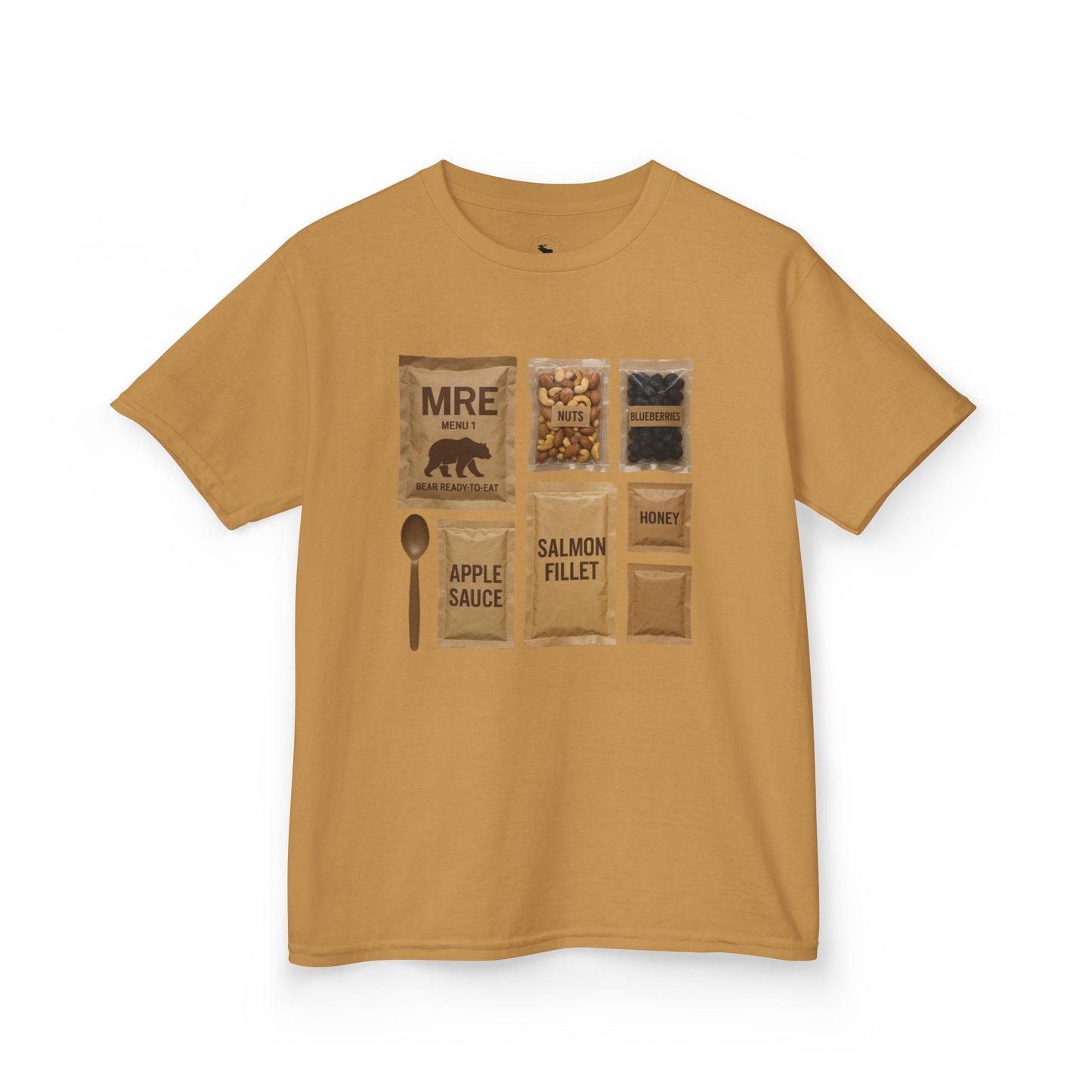 Kids MRE Graphic Tee, Fun T-Shirt for Kids, Unisex Casual Wear, Outdoor Adventure Shirt, Birthday Gift, Camping Outfit