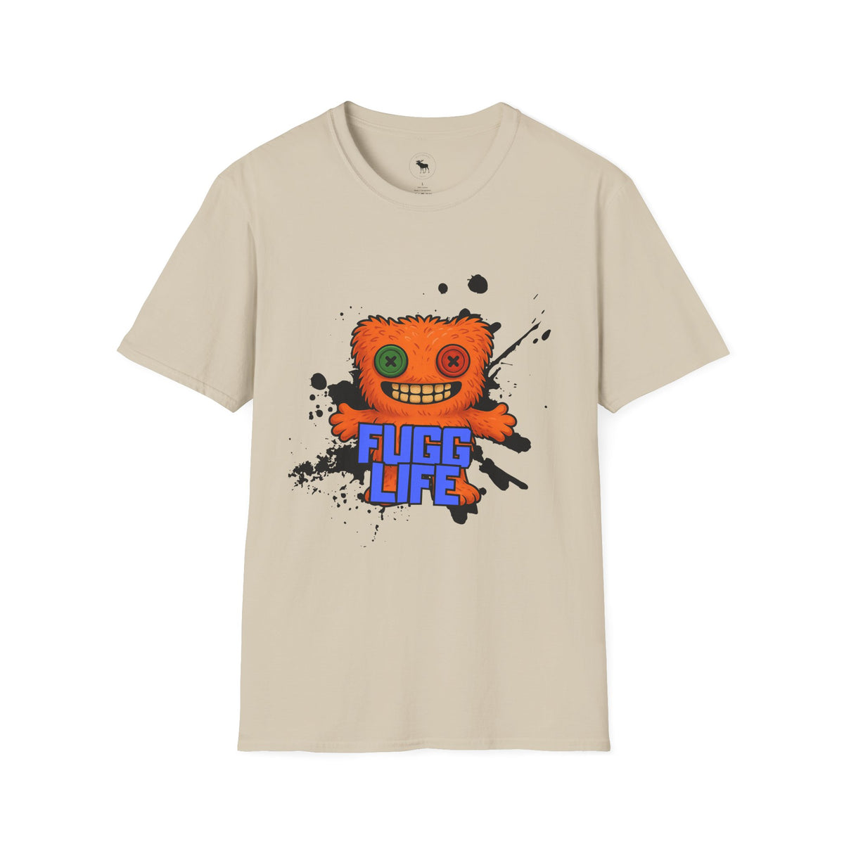 Funny Orange Monster T-Shirt – 'Fugg Life' Graphic Tee