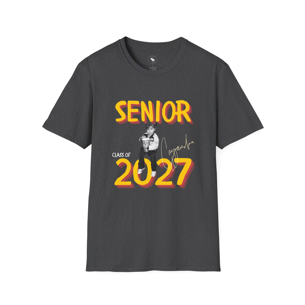 Senior 2027 T-Shirt — Retro Bold Graduation Tee