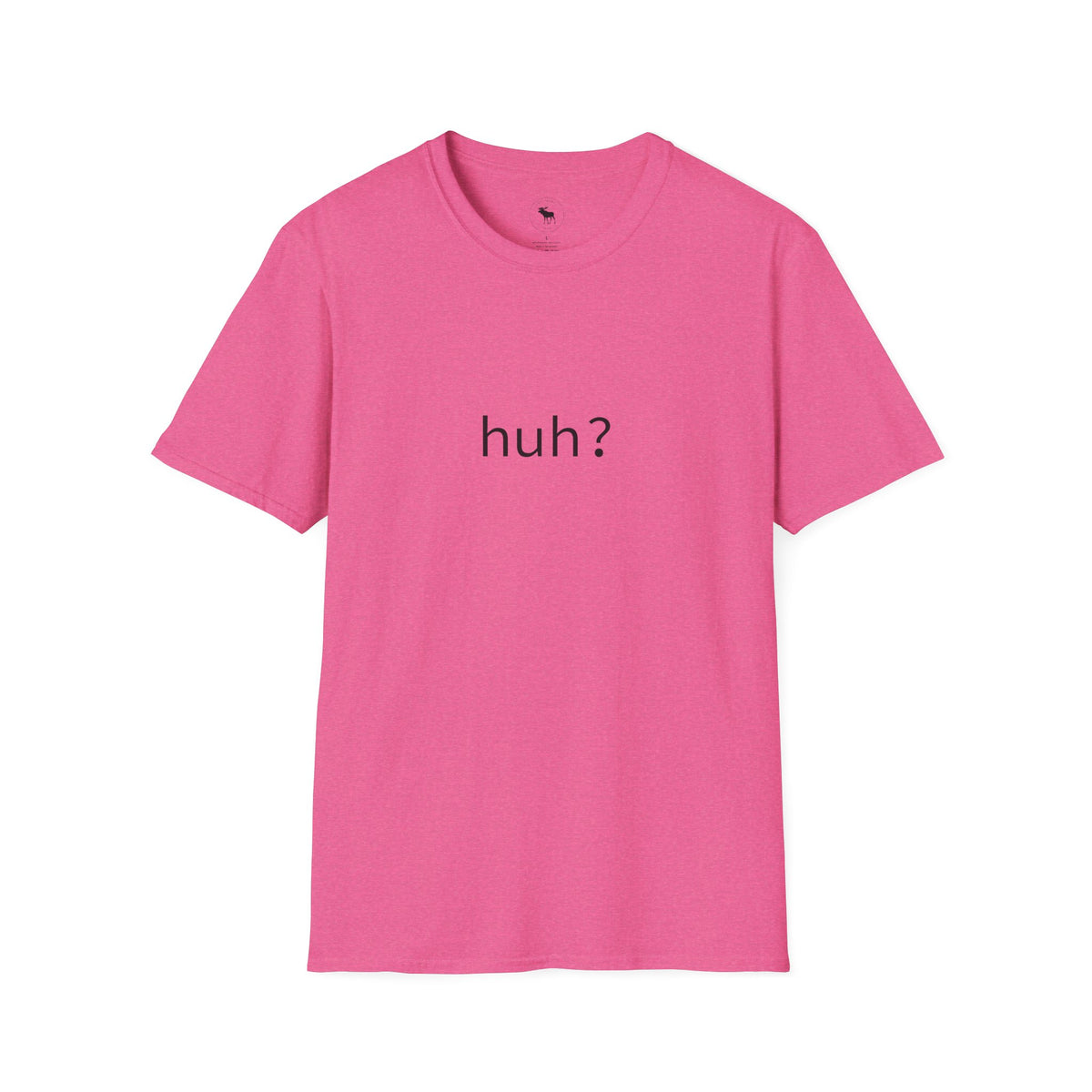 Huh? Minimalist Graphic T‑Shirt — Funny Casual Statement Tee