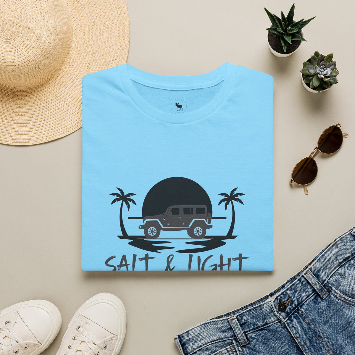 Beach 4x4 T-Shirt — "Salt & Light" Coastal Adventure Tee