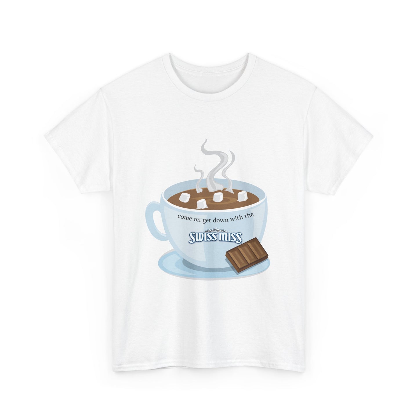 Funny Down with the Sickness Parody Tee, Disturbed Inspired Shirt for Holiday Fun, Hot Cocoa Lovers, Unisex T-Shirt, Heavy Cotton Tee