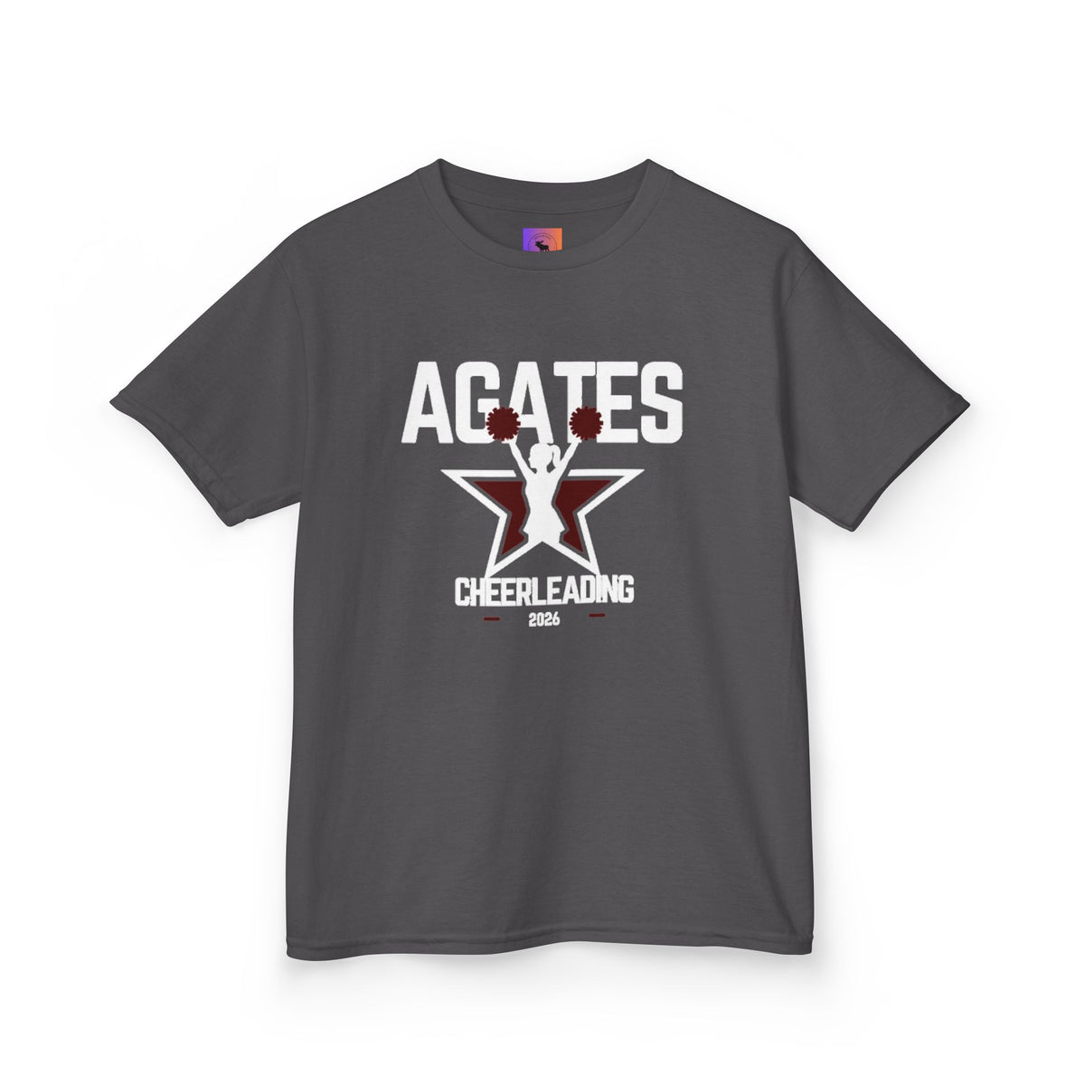 Dark colors Agates Cheerleading Kids T‑Shirt — Agates Cheer Team Youth Tee
