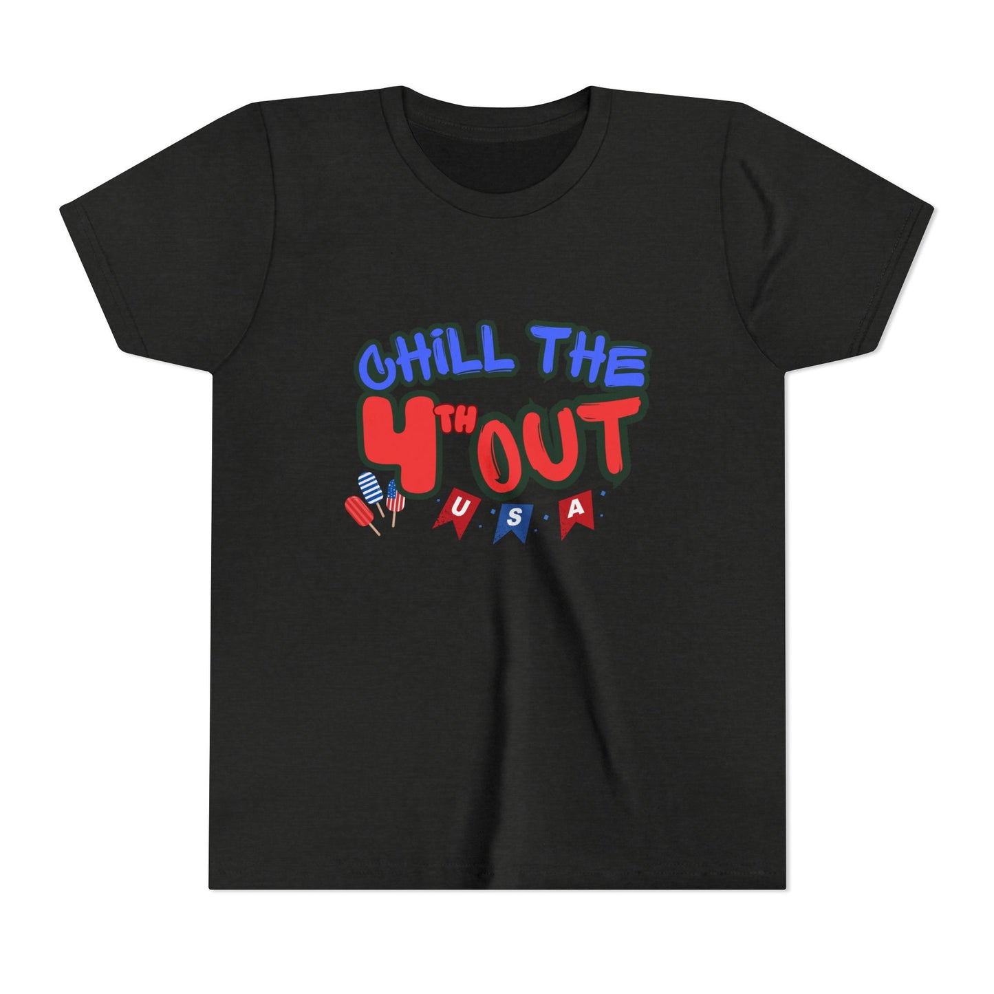 Youth Tee — "Chill the 4th'Out" Patriotic USA Kids T-Shirt