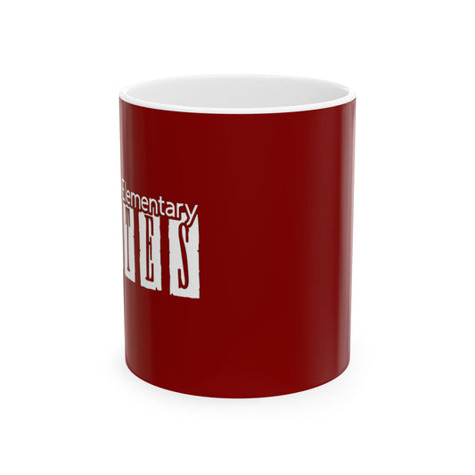 School Ceramic Mug, Teacher Gift, Custom Coffee Cup, Fun Classroom Decor, School Spirit Merchandise