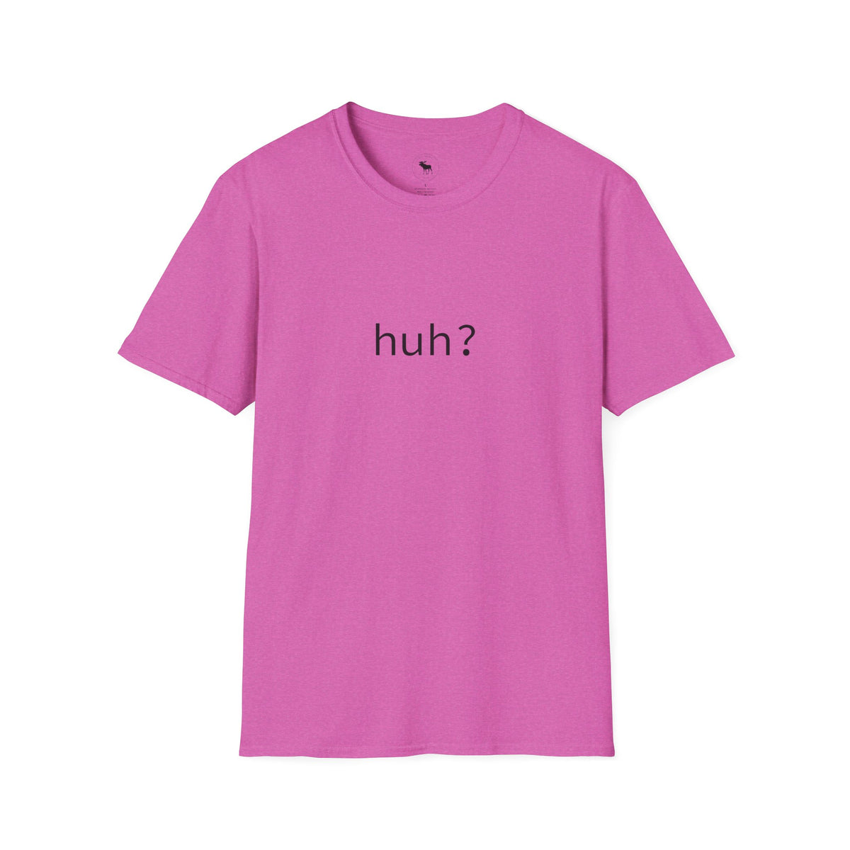 Huh? Minimalist Graphic T‑Shirt — Funny Casual Statement Tee