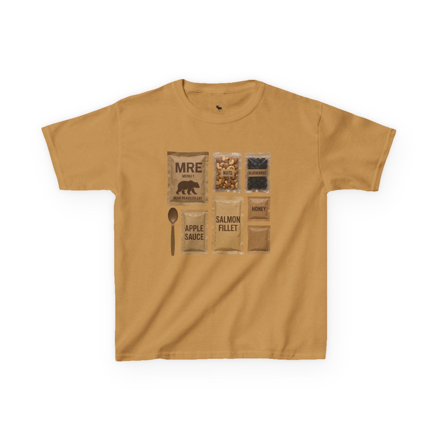 Kids MRE Graphic Tee, Fun T-Shirt for Kids, Unisex Casual Wear, Outdoor Adventure Shirt, Birthday Gift, Camping Outfit
