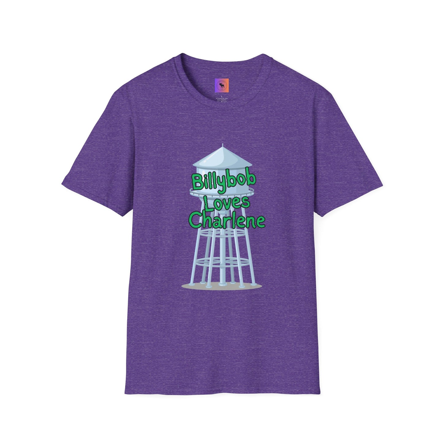 T-Shirt — 'Billybob Loves Charlene' Water Tower Graphic