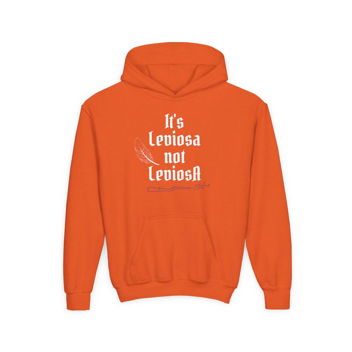 Youth Hoodie – "It's Leviosa Not LeviosA" Magical Quote Hooded Sweatshirt