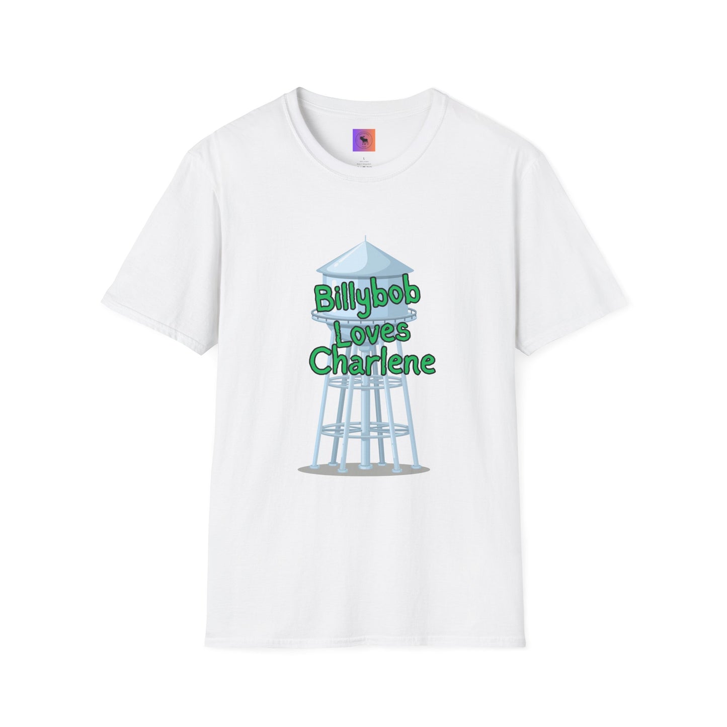 T-Shirt — 'Billybob Loves Charlene' Water Tower Graphic
