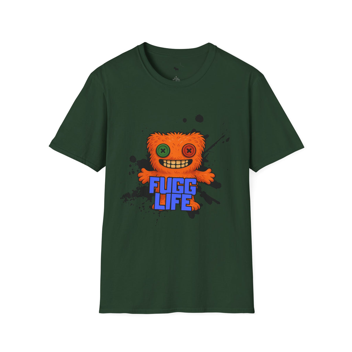 Funny Orange Monster T-Shirt – 'Fugg Life' Graphic Tee