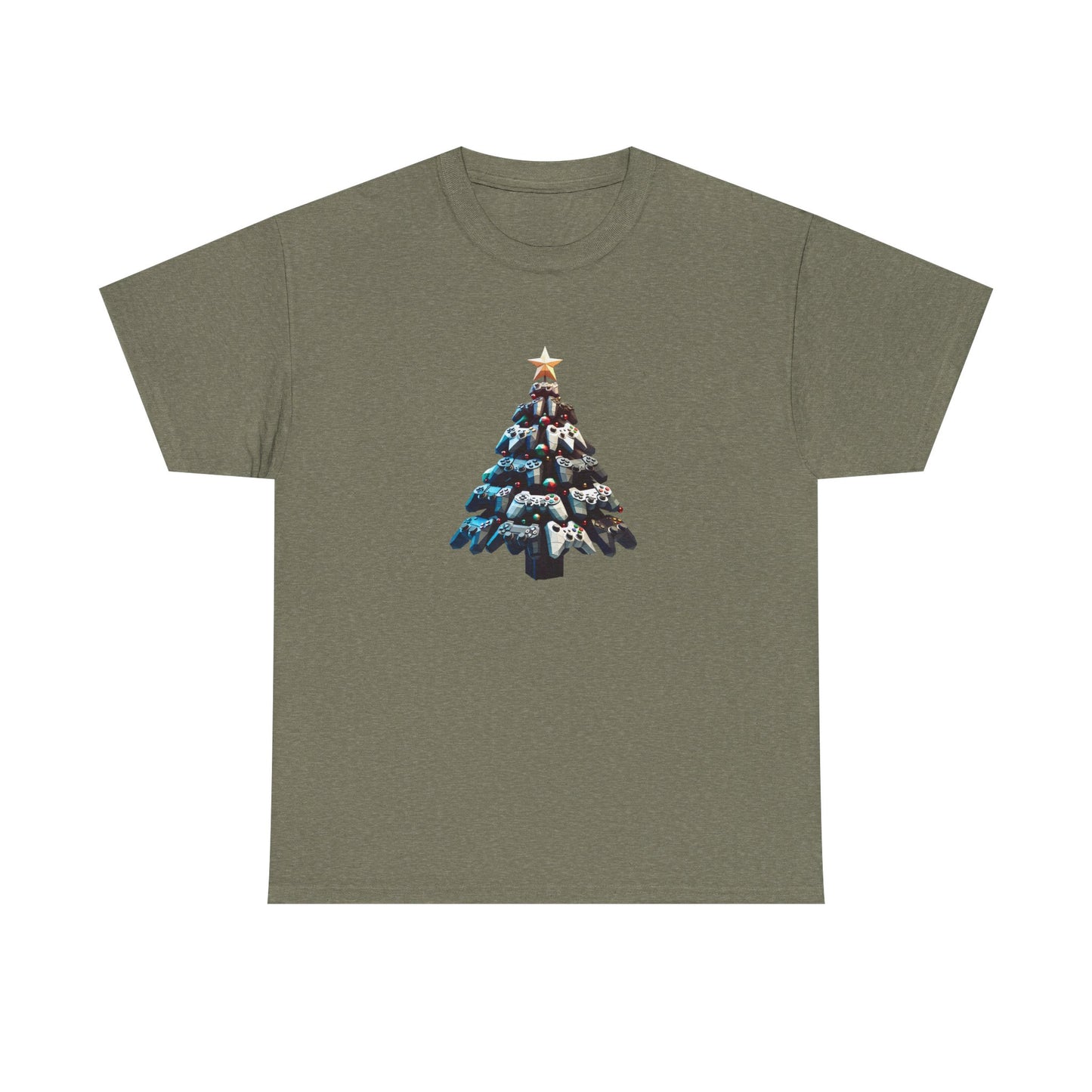 Video Game Console Christmas Tree Unisex Tee, Gaming Holiday Shirt, Gamer Gift, Retro Gamer Shirt, Gaming Console Tee, Christmas Tee