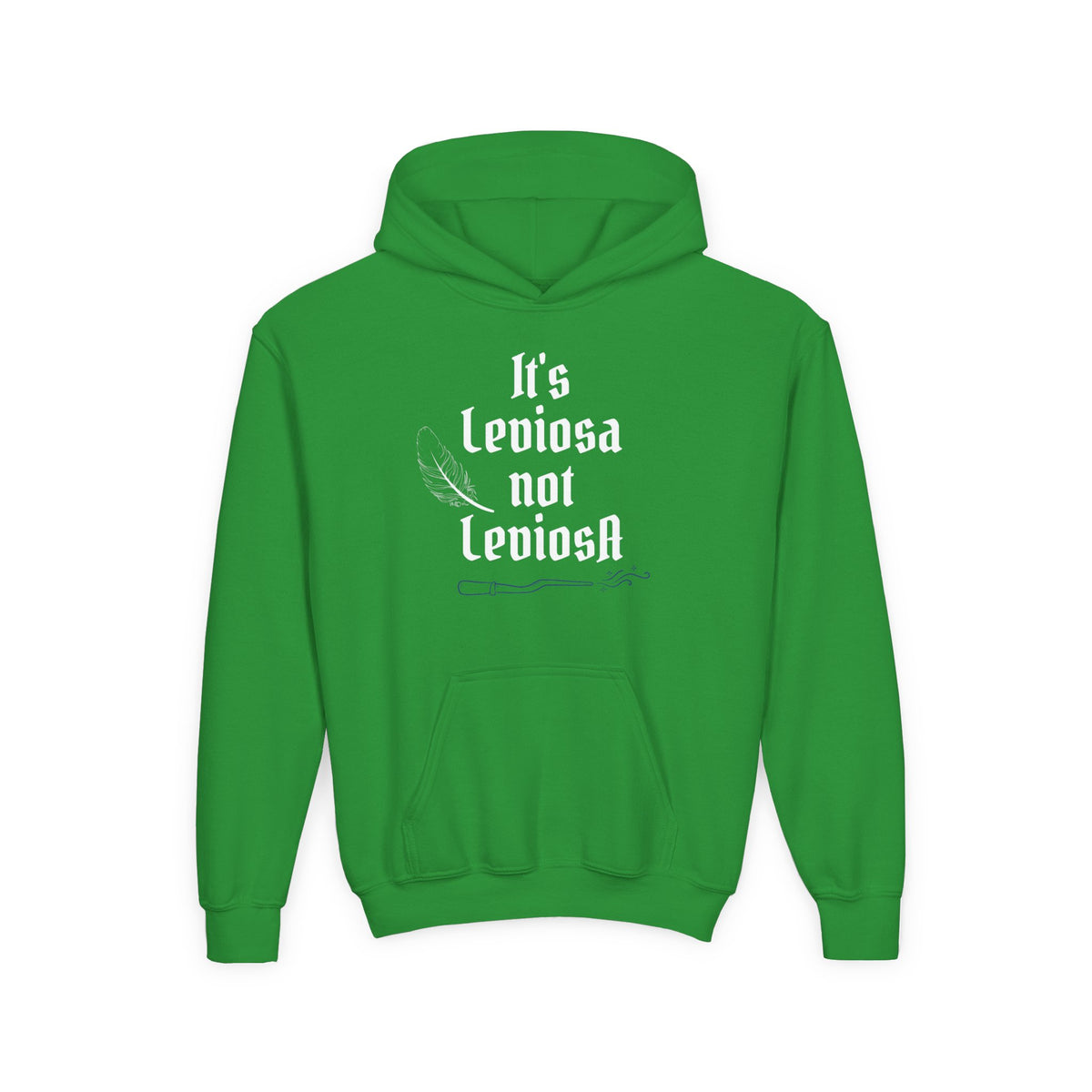 Youth Hoodie – "It's Leviosa Not LeviosA" Magical Quote Hooded Sweatshirt