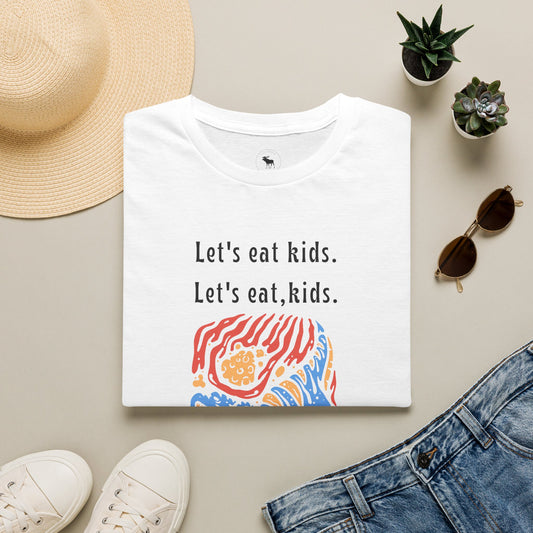 Let's Eat, Kids. T-Shirt — Punctuation Saves Lives Funny Grammar Tee