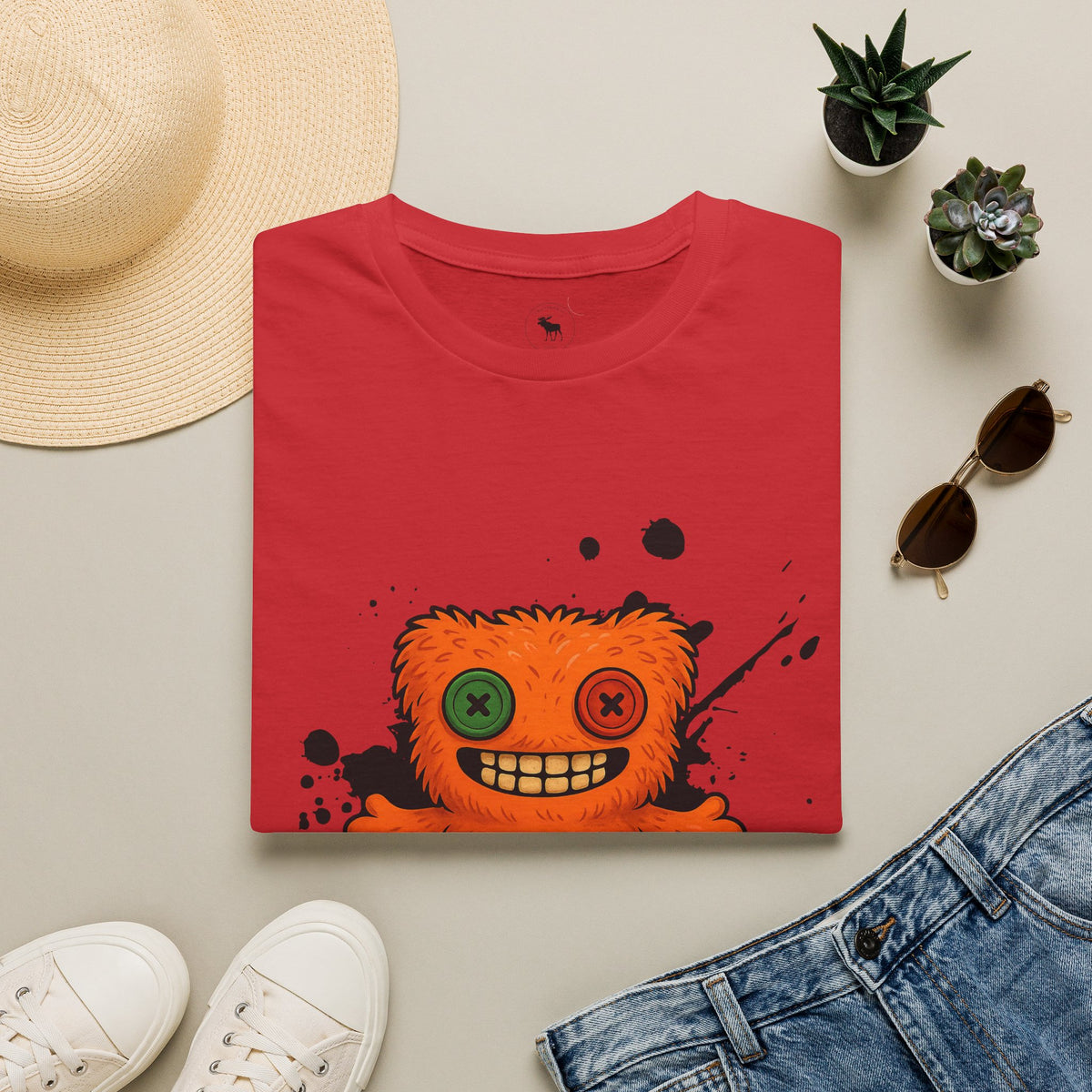 Funny Orange Monster T-Shirt – 'Fugg Life' Graphic Tee