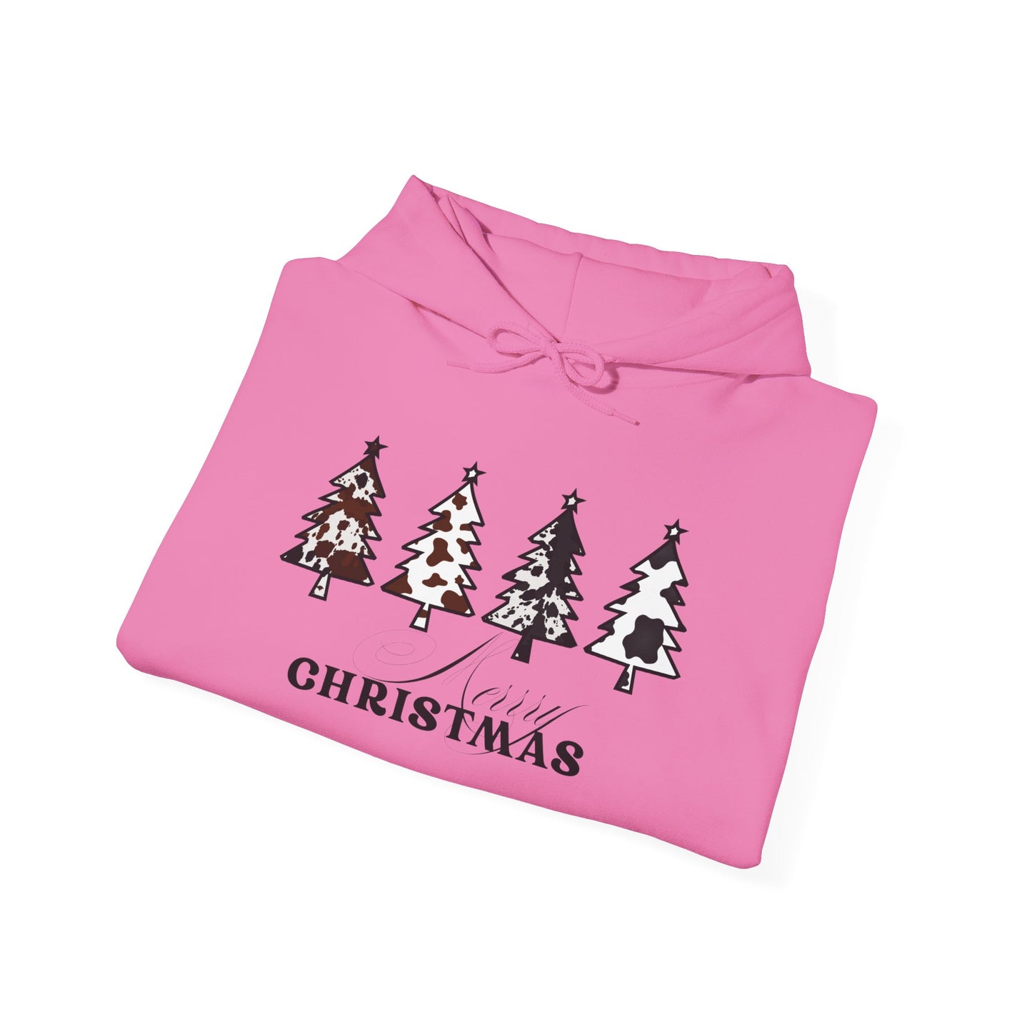 Cow Print Merry Christmas Hoodie