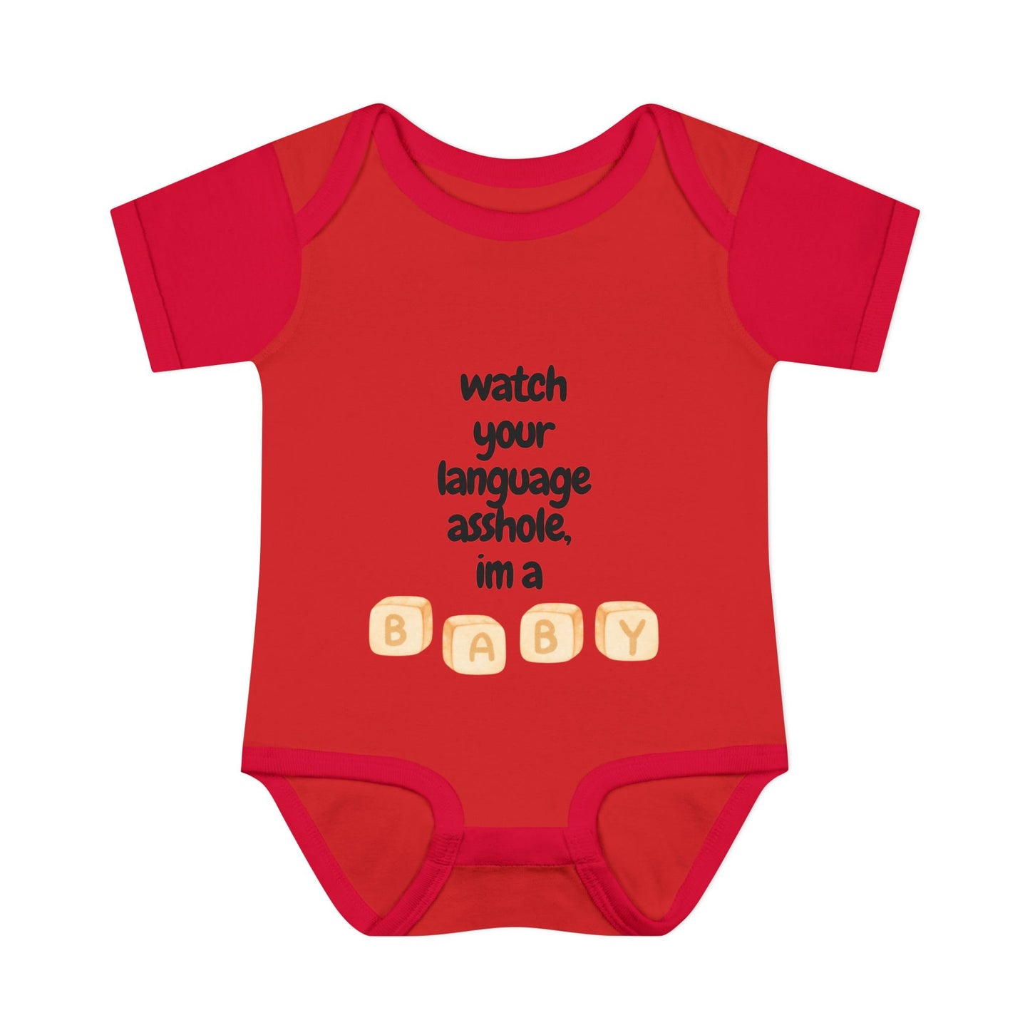 watch your language around the baby infant body suit