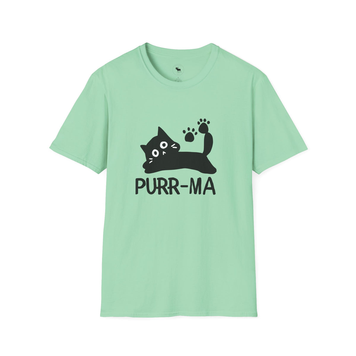 Purr-ma Cat T-Shirt — Cute Paw Print Kitty Tee for Cat Lover grandma