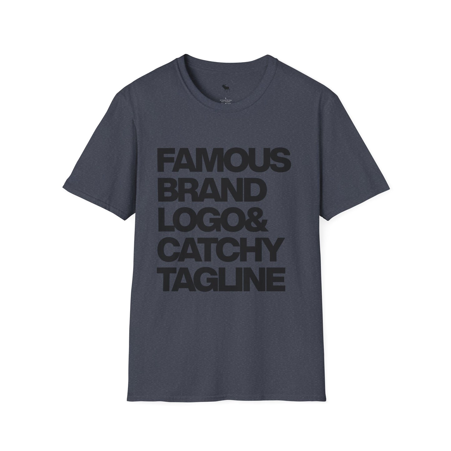 Famous Logo Softstyle T-Shirt, Casual Tee, Graphic Shirt, Gift for Him/Her, Trendy Style, Everyday Wear