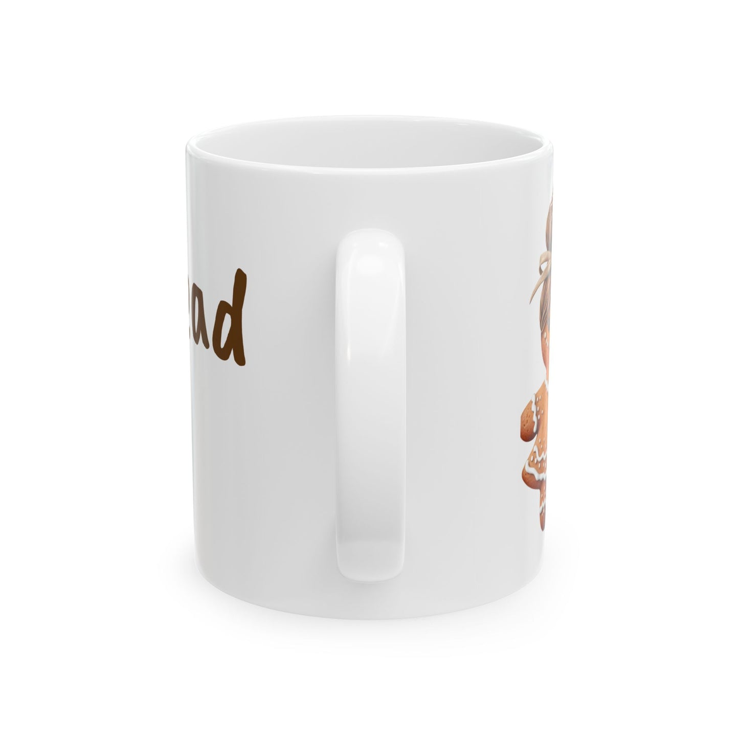Gingerbread MOM Ceramic Mug, (11oz)