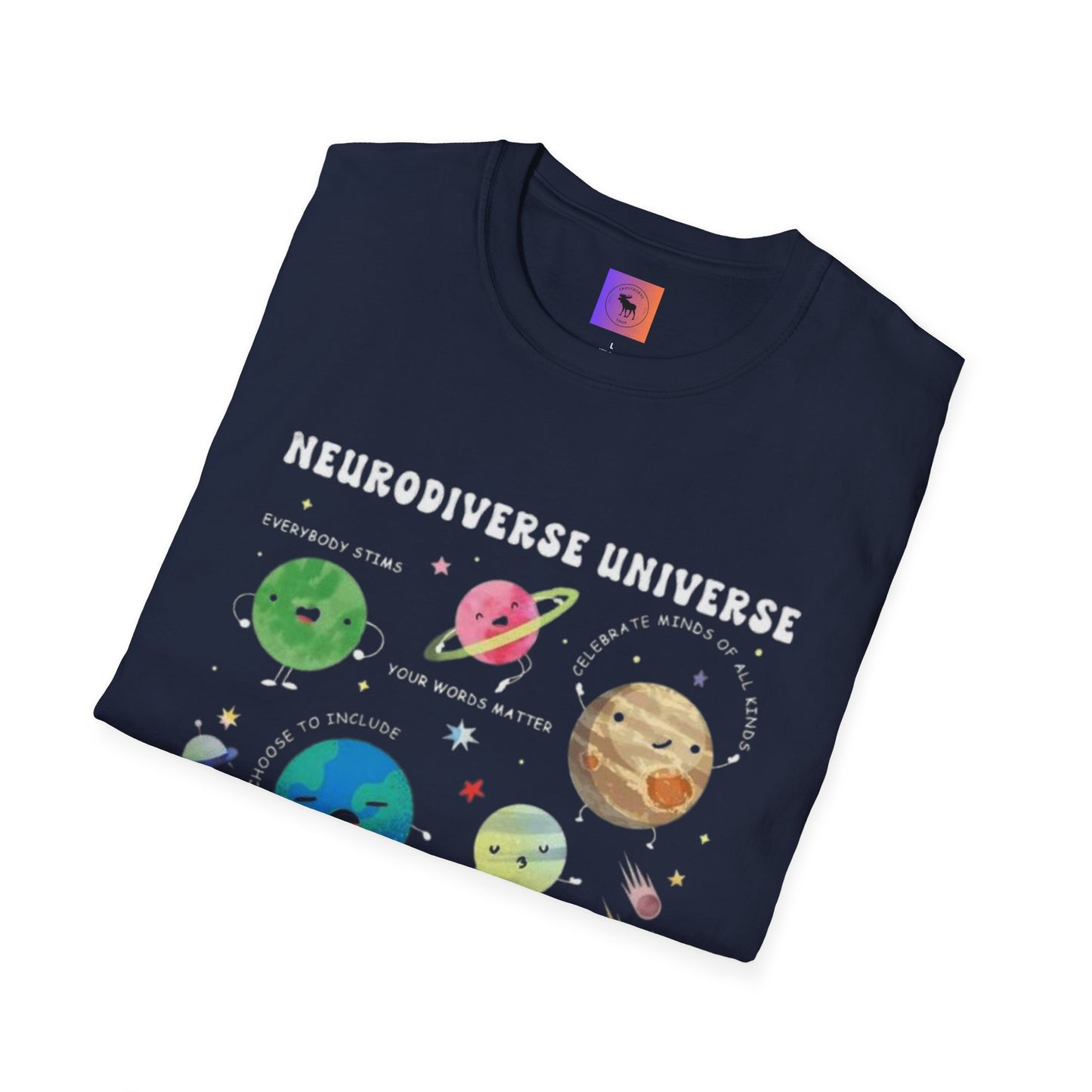 Neurodiverse Universe T-Shirt | Cosmos Graphic Tee, Unisex Space Shirt, Educational Gift, Science Lover Apparel, Unique Gift Idea