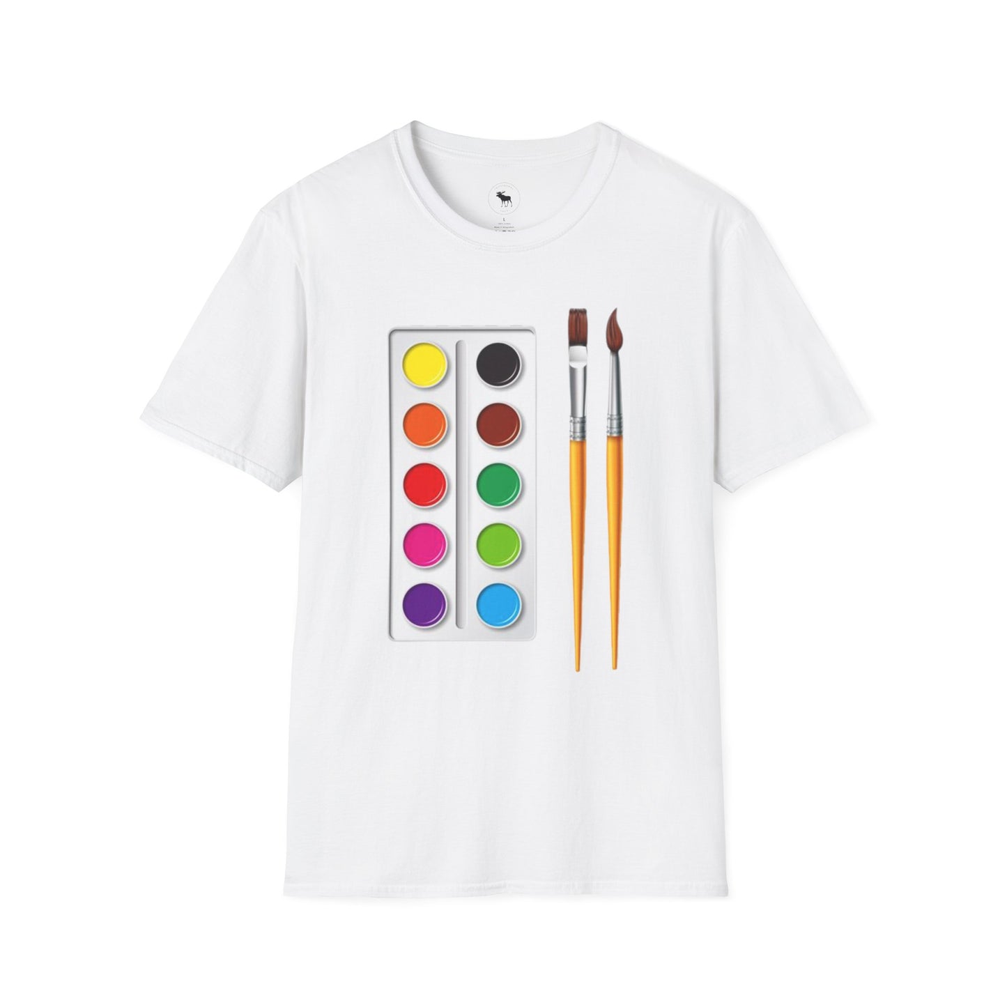 Colorful Artist T-Shirt/ Water color pallet softstyle Tee