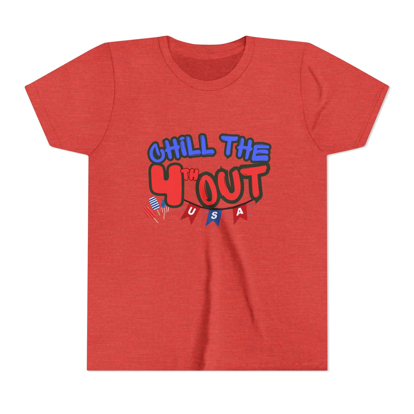 Youth Tee — "Chill the 4th'Out" Patriotic USA Kids T-Shirt