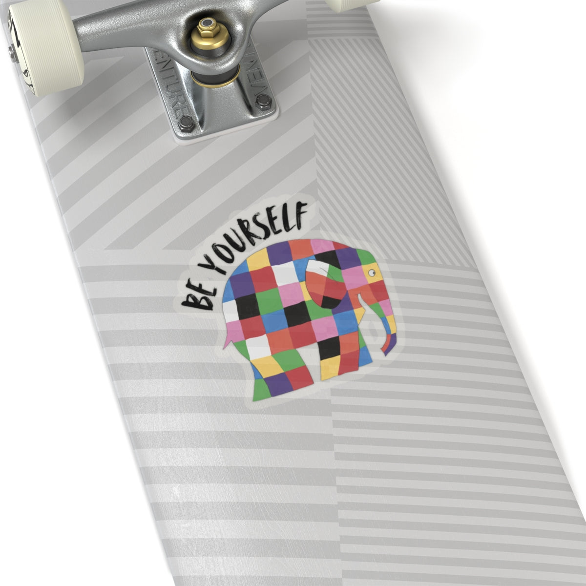 Be yourself, Elmer the patch work elephant Kiss-Cut Stickers