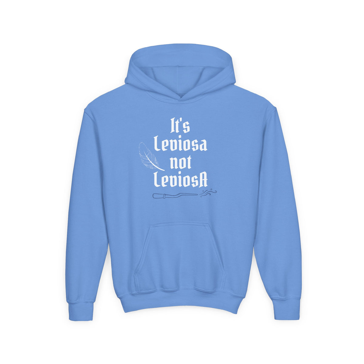 Youth Hoodie – "It's Leviosa Not LeviosA" Magical Quote Hooded Sweatshirt
