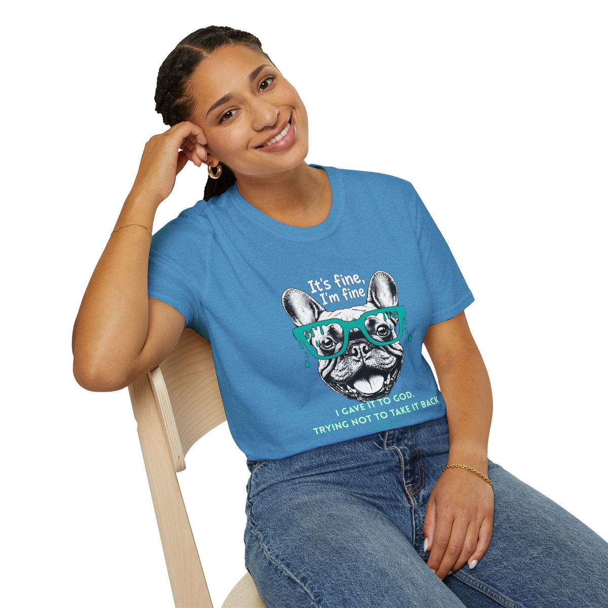 Funny Cat “It’s Fine, I’m Fine” Graphic T-Shirt