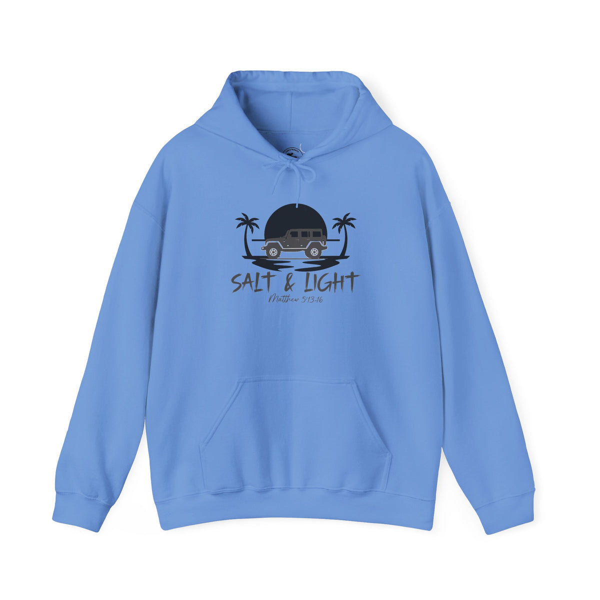 Salt & Light Christian Hoodie – Beach Van Sunset Pullover (Matthew 5:14)