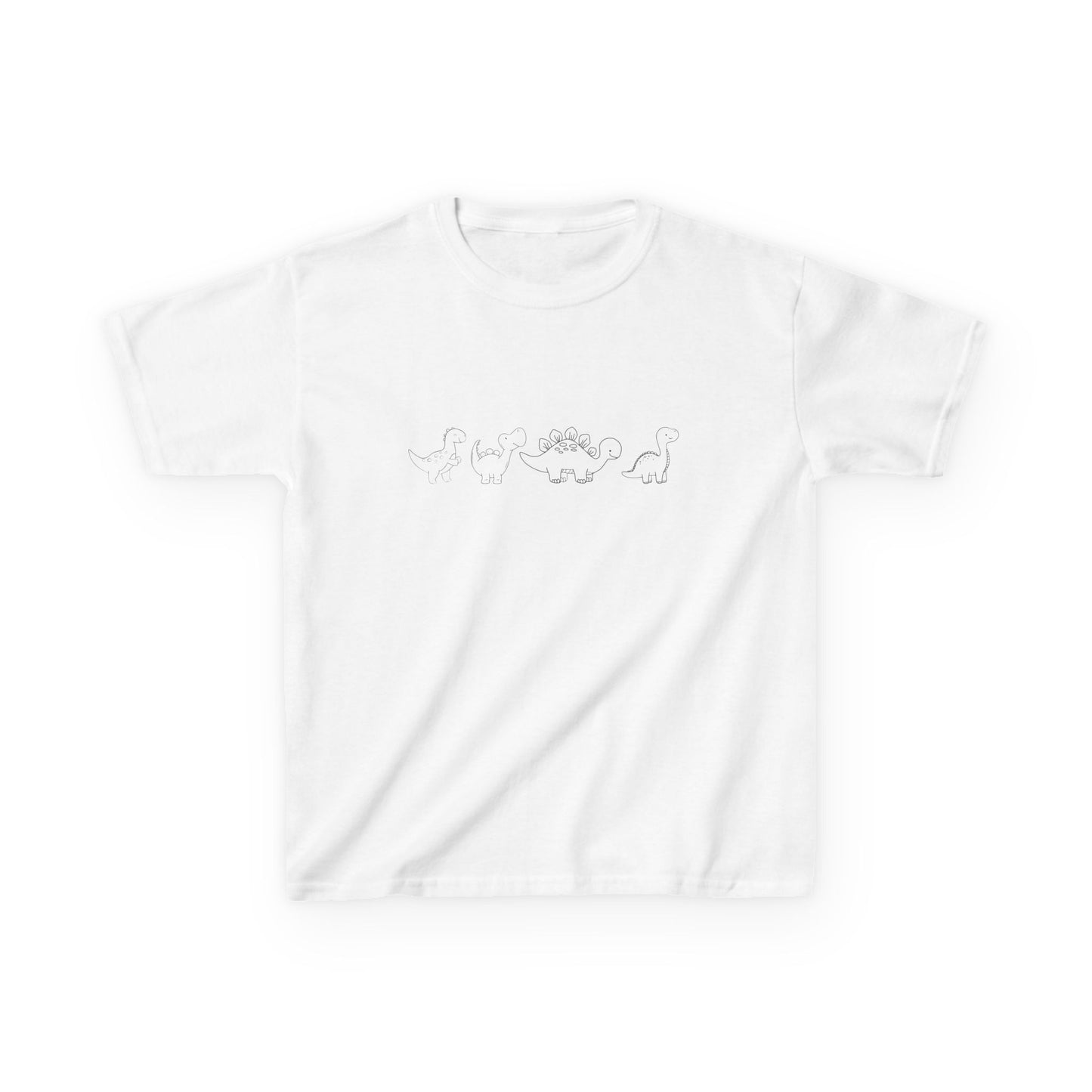 simple Dinosaur outline Kids Heavy Cotton™ Tee