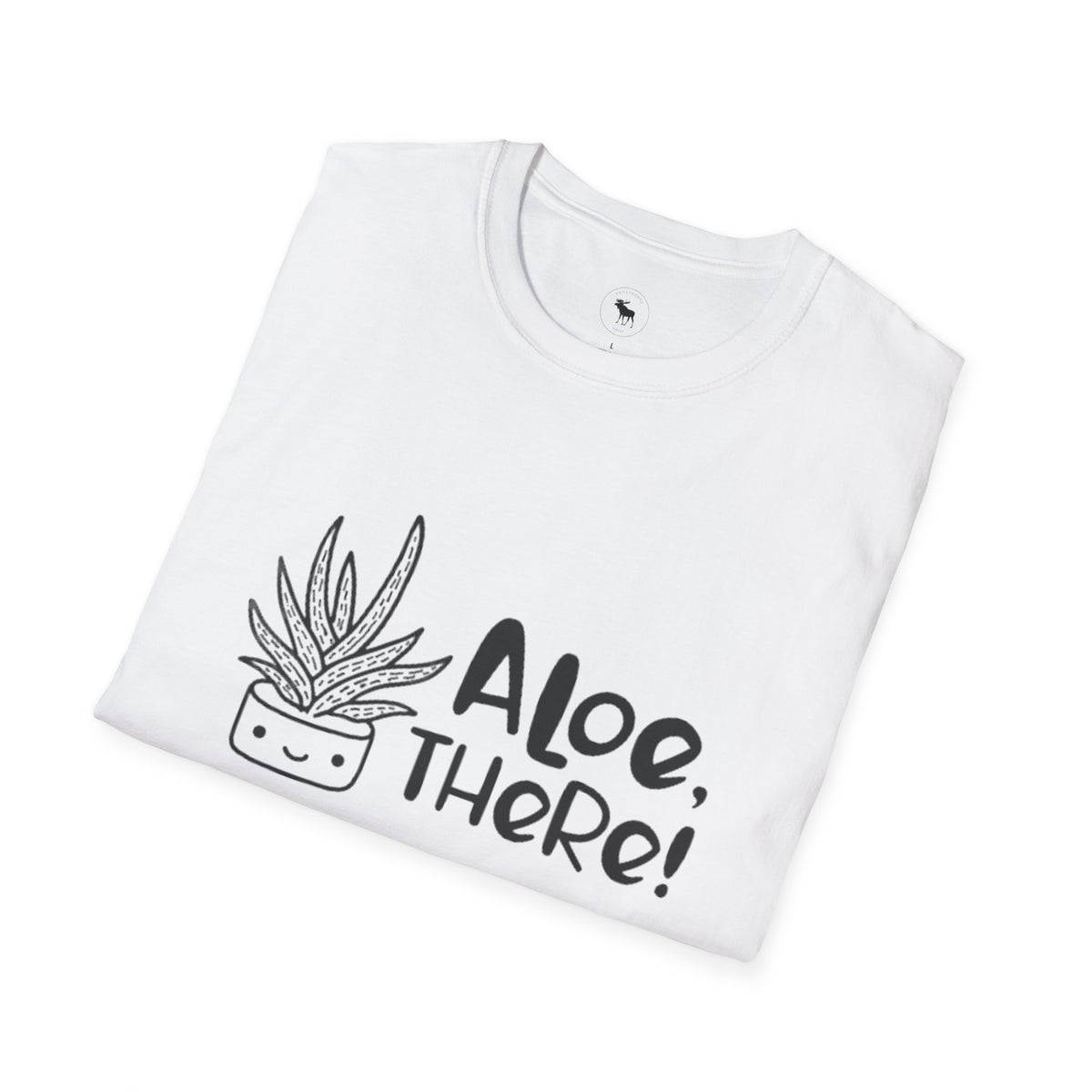 Aloe There! Unisex Softstyle T-Shirt, Funny Plant Tee, Gift for Plant Lovers, Casual Wear, Cute Eco-Friendly Apparel, group shirt, matching, for friends 1 of 6