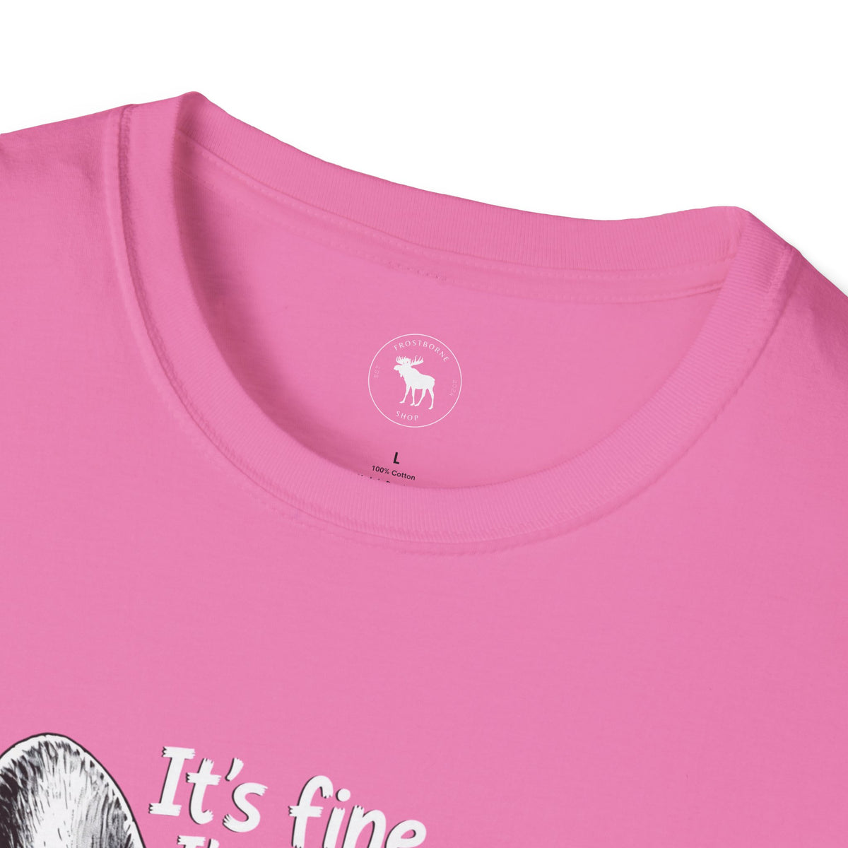 Funny Cat “It’s Fine, I’m Fine” Graphic T-Shirt
