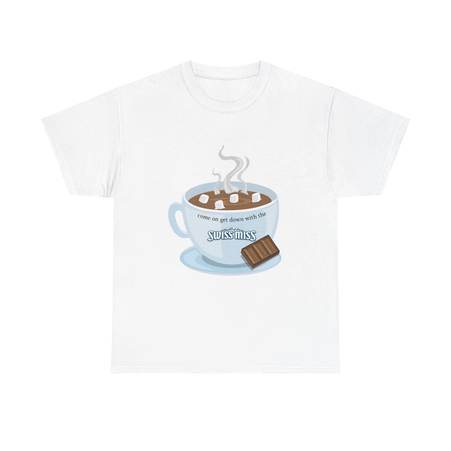 Funny Down with the Sickness Parody Tee, Disturbed Inspired Shirt for Holiday Fun, Hot Cocoa Lovers, Unisex T-Shirt, Heavy Cotton Tee
