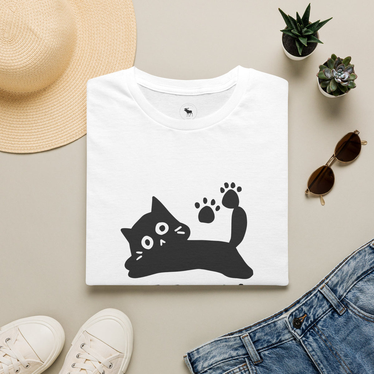 Purr-ma Cat T-Shirt — Cute Paw Print Kitty Tee for Cat Lover grandma
