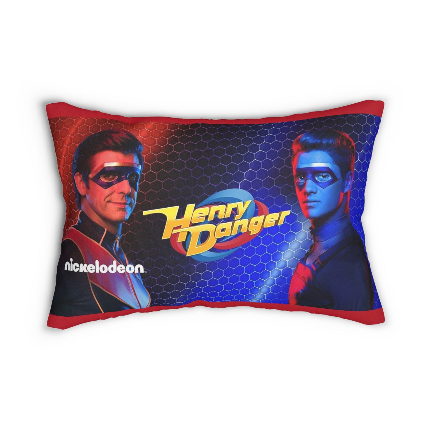 Henry Danger Spun Polyester Lumbar Pillow - Superhero TV Show, Nickelodeon Fan Gift, Kid's Room Decor, Throw Cushion, Home Accessory