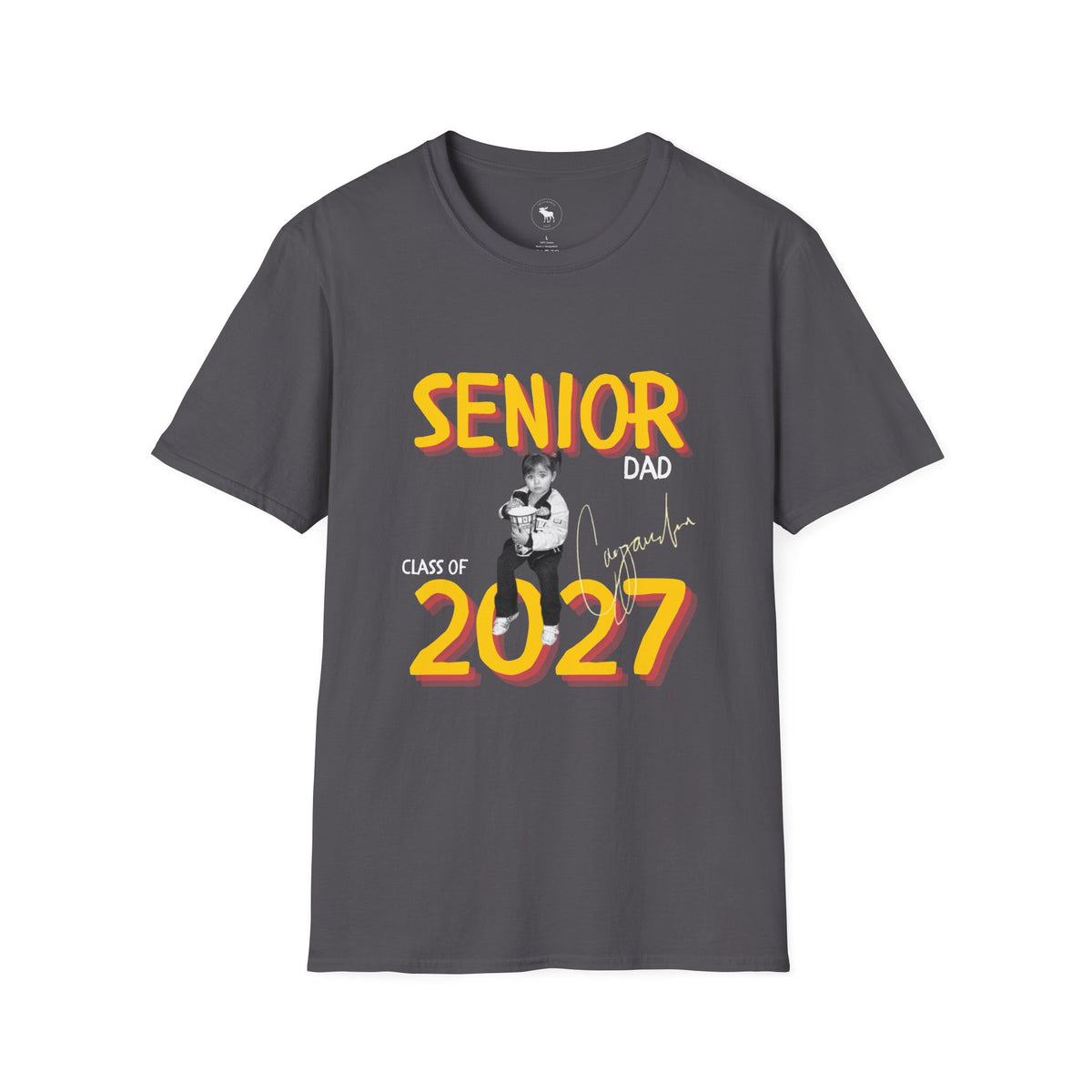 Dad of Senior 2027 T-Shirt — Retro Bold Graduation Tee