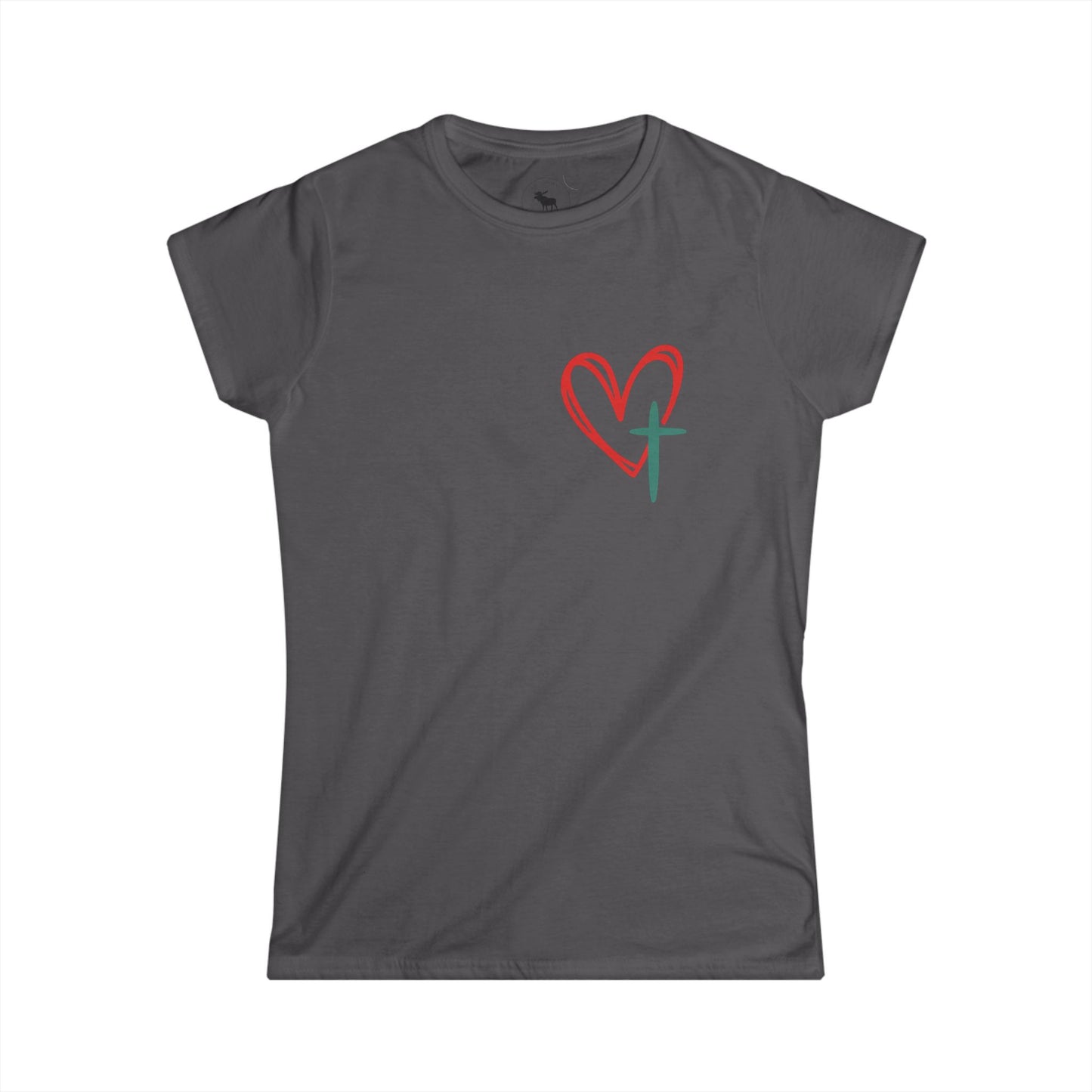 Christian Faith Women's Softstyle Tee - Inspirational Shirt - Jesus Has My Back T-Shirt - Casual, Gift for Believers, Spiritual Fashion
