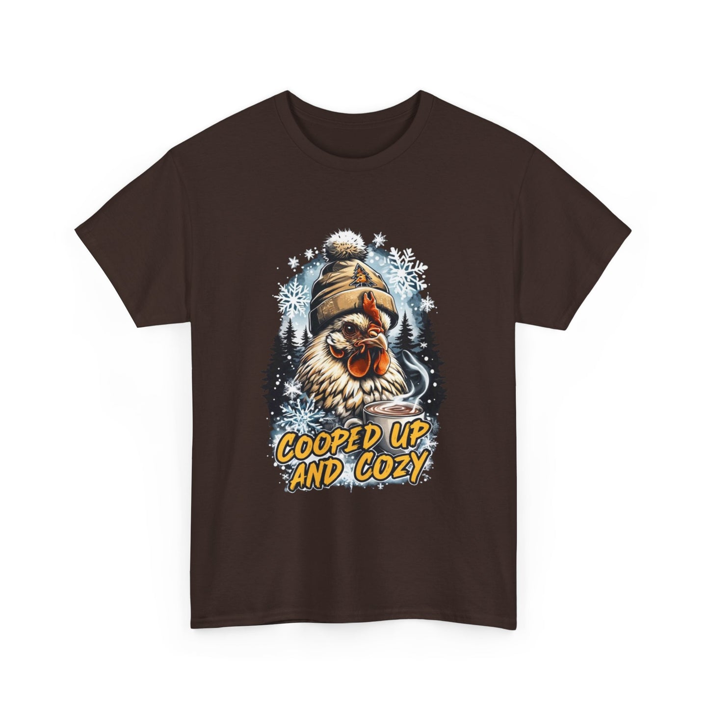 cooped up and cozy graphic T. perfect gift for the chicken lover in your life