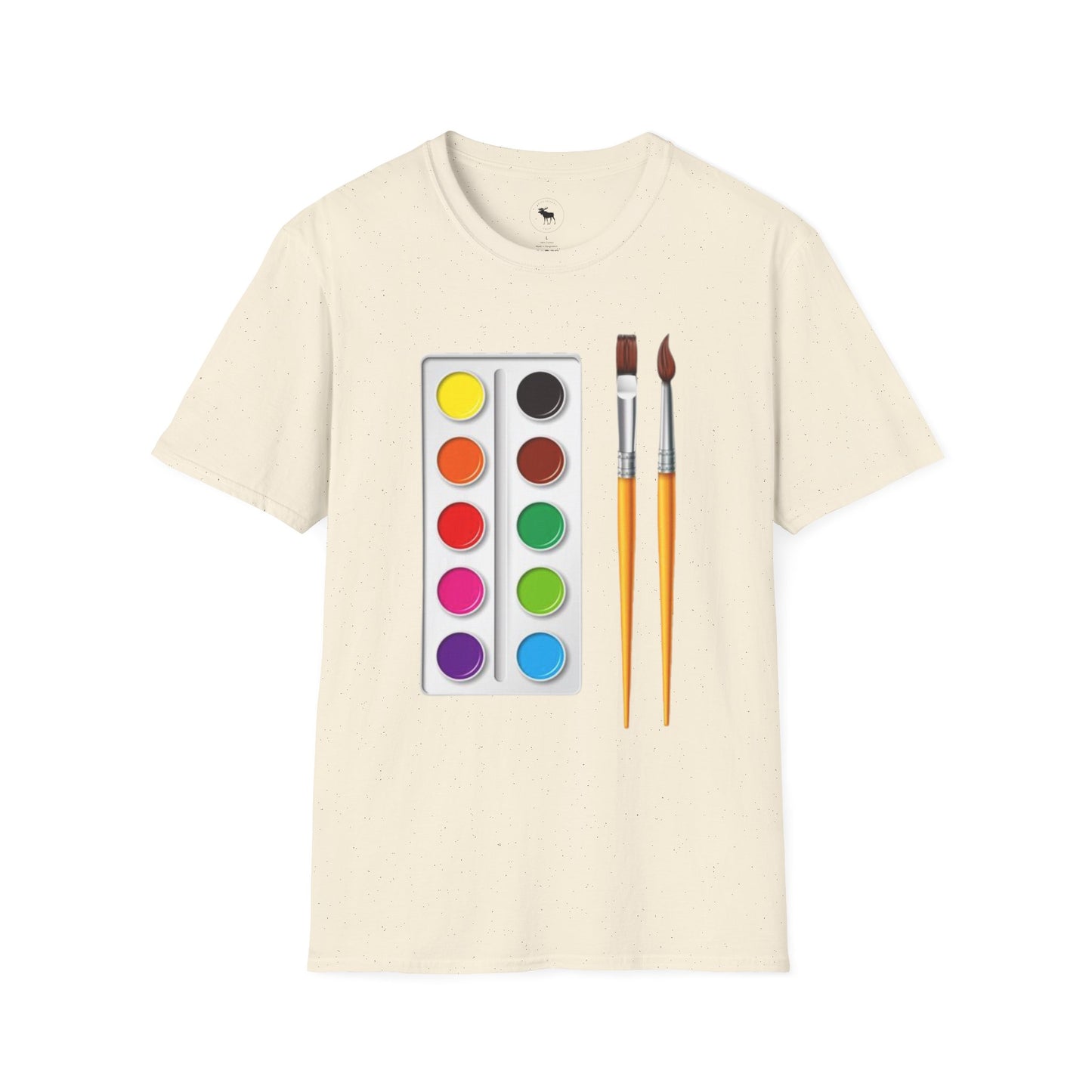 Colorful Artist T-Shirt/ Water color pallet softstyle Tee