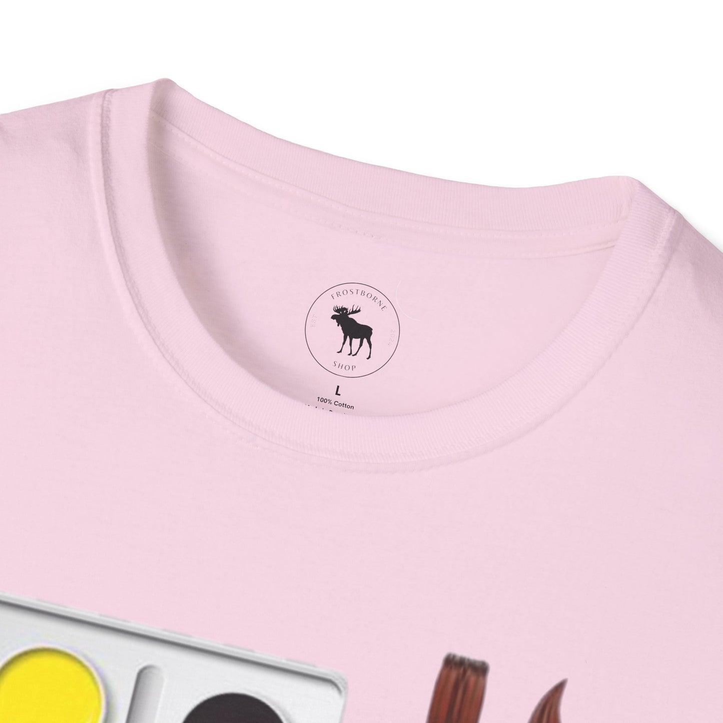 Colorful Artist T-Shirt/ Water color pallet softstyle Tee