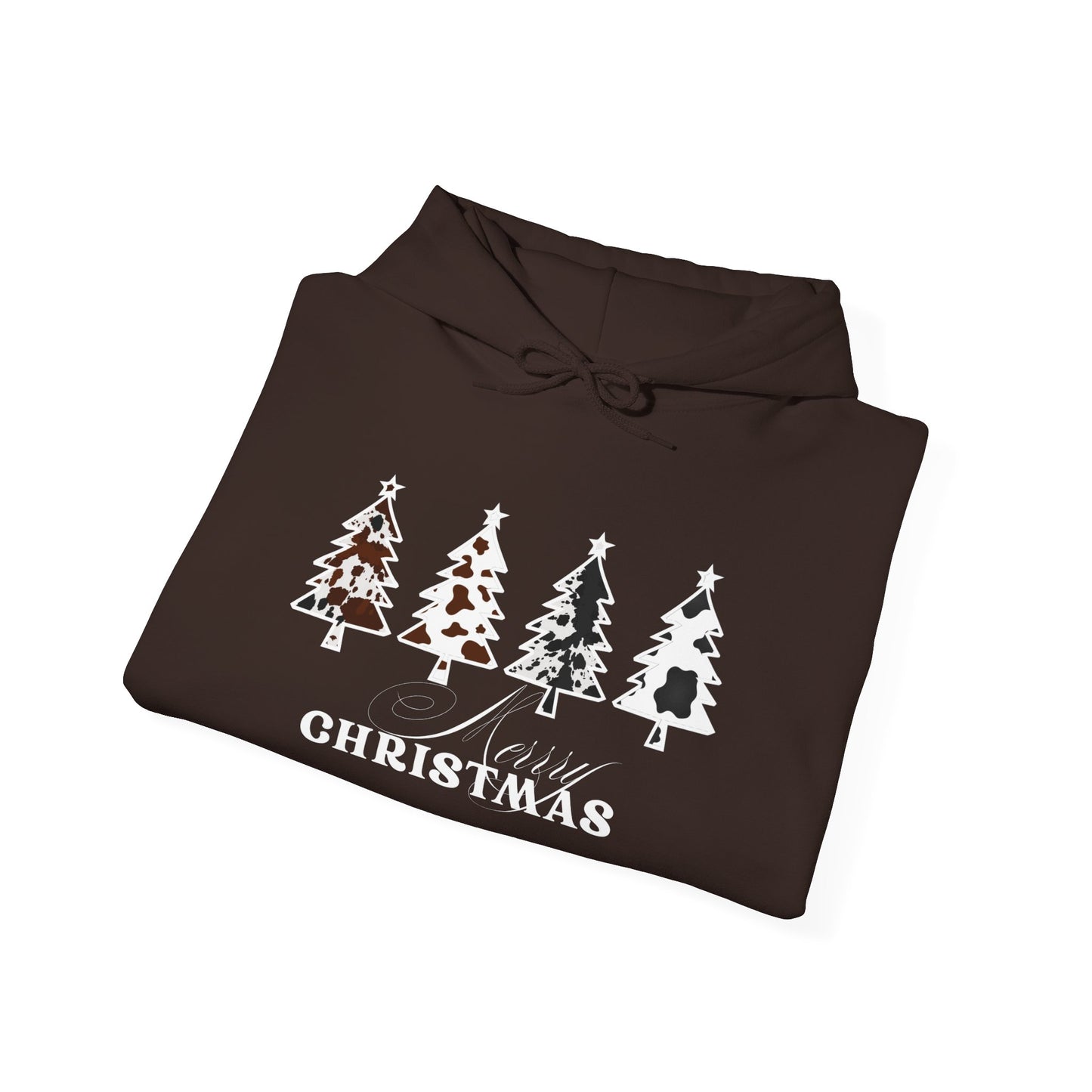 Cow Print Merry Christmas Hoodie