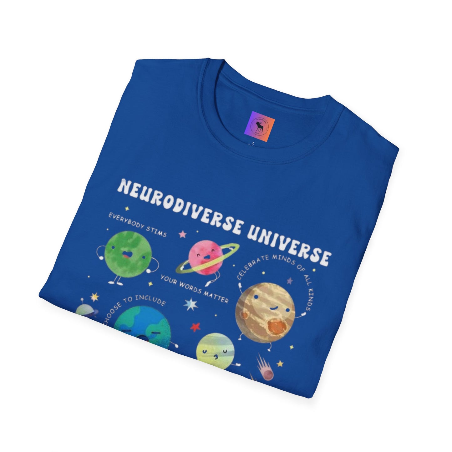 Neurodiverse Universe T-Shirt | Cosmos Graphic Tee, Unisex Space Shirt, Educational Gift, Science Lover Apparel, Unique Gift Idea