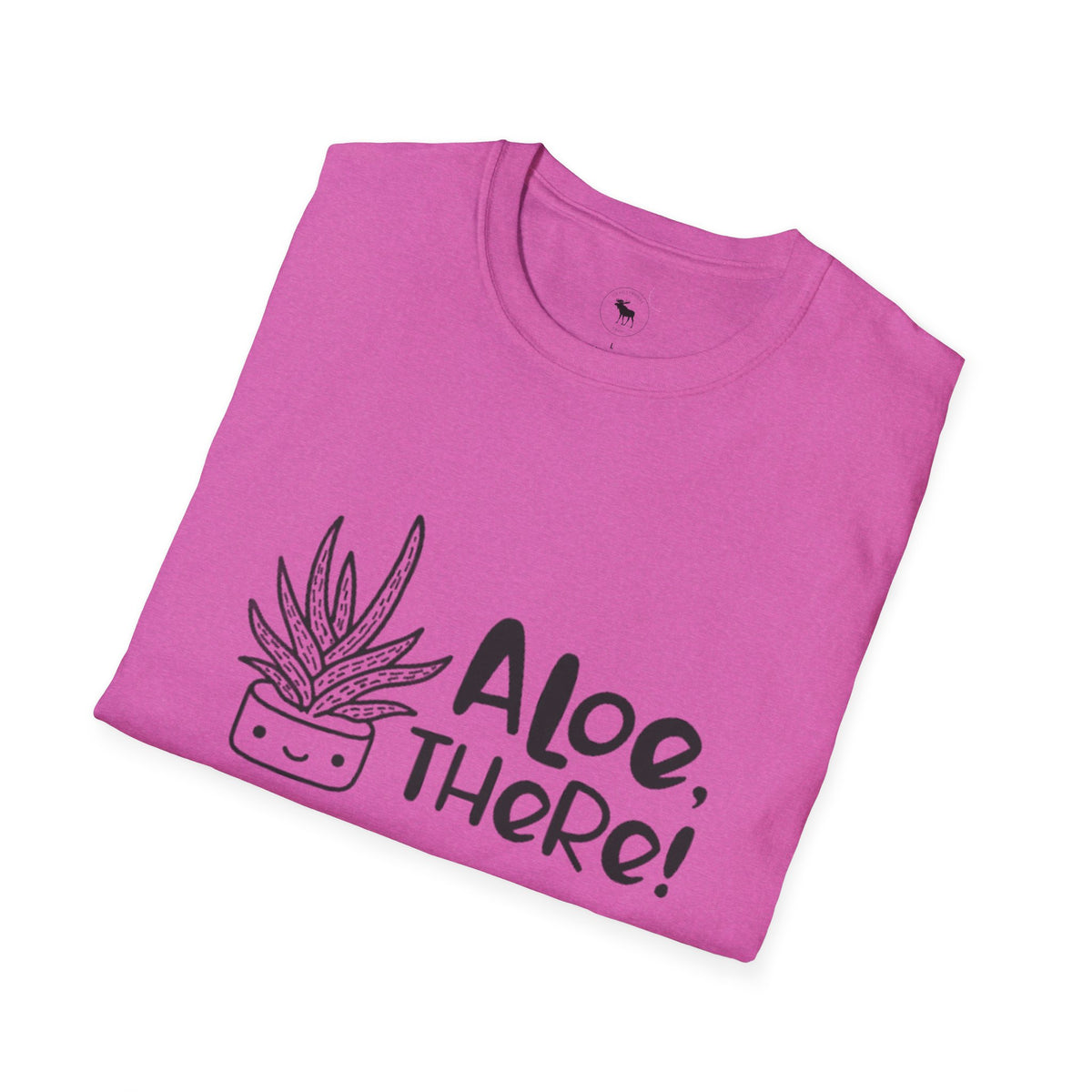 Aloe There! Unisex Softstyle T-Shirt, Funny Plant Tee, Gift for Plant Lovers, Casual Wear, Cute Eco-Friendly Apparel, group shirt, matching, for friends 1 of 6