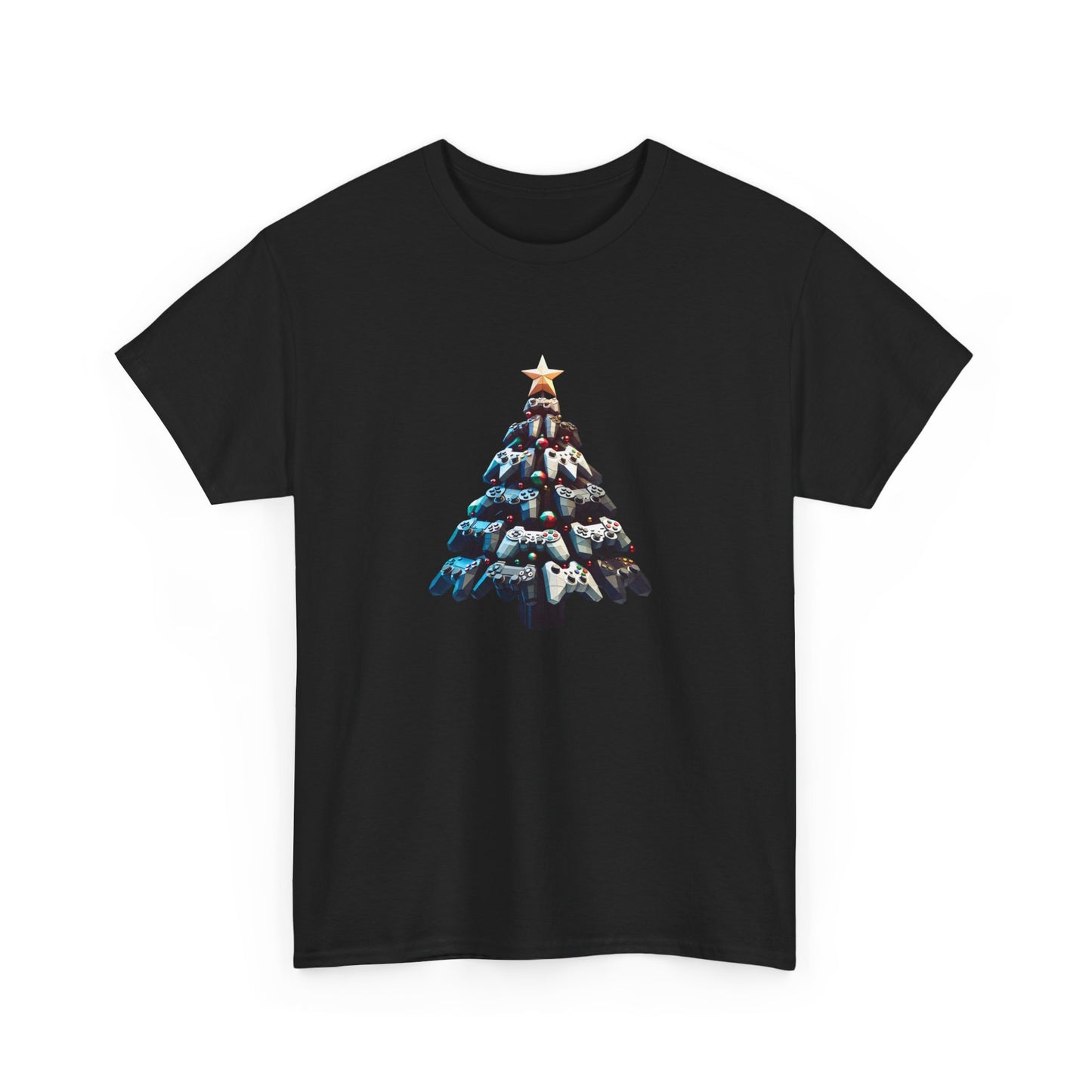 Video Game Console Christmas Tree Unisex Tee, Gaming Holiday Shirt, Gamer Gift, Retro Gamer Shirt, Gaming Console Tee, Christmas Tee