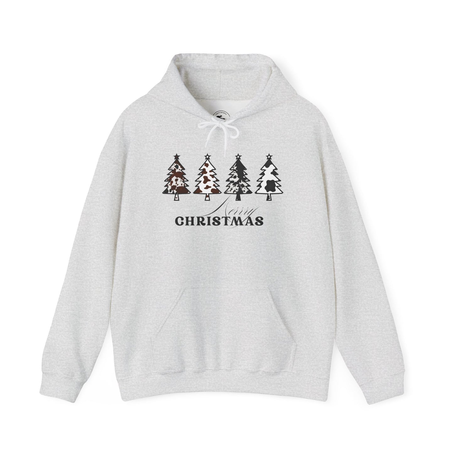 Cow Print Merry Christmas Hoodie